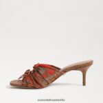 Sam Edelman Pia Riemchenabsatz Frauen Orangenmohn Schuhwerk 2P8JNV599 - Image 4