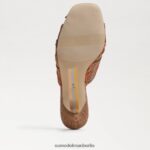 Sam Edelman Pia Riemchenabsatz Frauen Orangenmohn Schuhwerk 2P8JNV599 - Image 6
