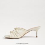 Sam Edelman Pia Riemchenabsatz Frauen Perlmutt Schuhwerk 2P8JNV598 - Image 4