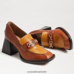 Sam Edelman Quincy-Loafer mit Blockabsatz Frauen rostbraun Schuhwerk 2P8JNV630 - Image 7