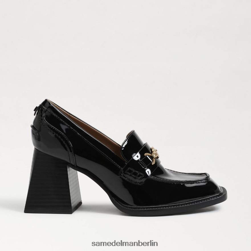 Sam Edelman Quincy-Loafer mit Blockabsatz Frauen schwarzes Lackleder Schuhwerk 2P8JNV631 - Image 2
