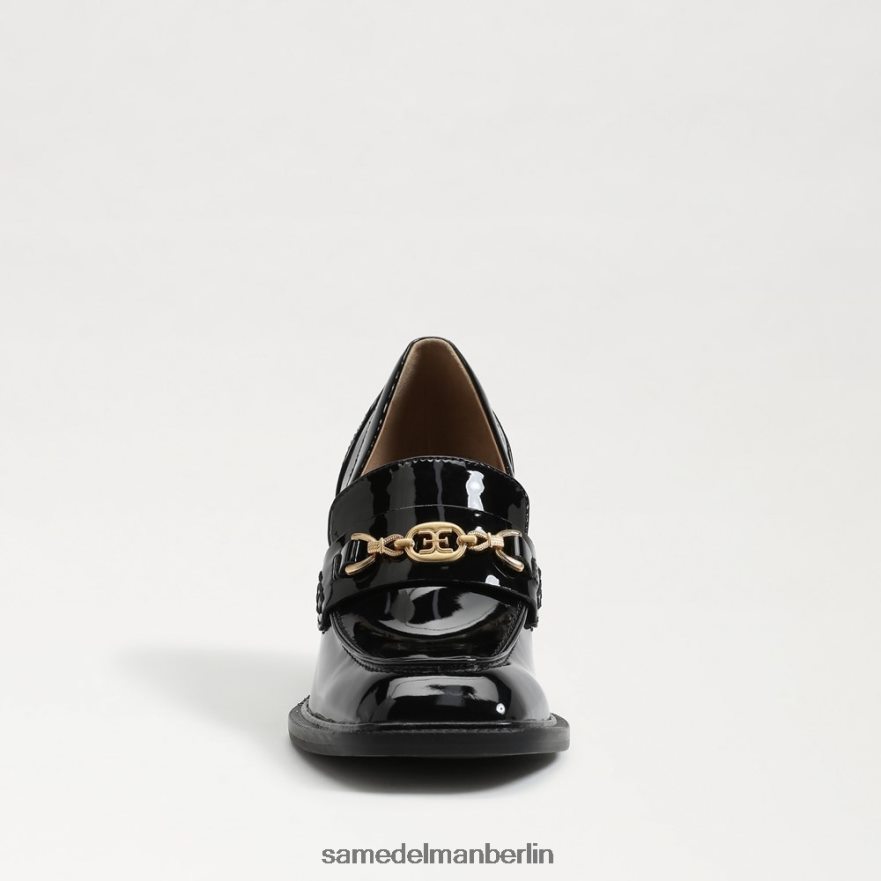 Sam Edelman Quincy-Loafer mit Blockabsatz Frauen schwarzes Lackleder Schuhwerk 2P8JNV631 - Image 3