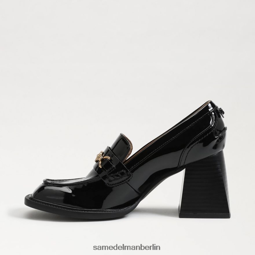 Sam Edelman Quincy-Loafer mit Blockabsatz Frauen schwarzes Lackleder Schuhwerk 2P8JNV631 - Image 4