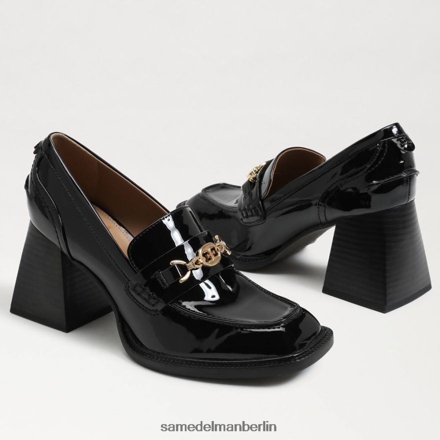 Sam Edelman Quincy-Loafer mit Blockabsatz Frauen schwarzes Lackleder Schuhwerk 2P8JNV631 - Image 7