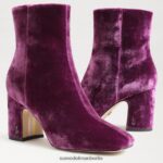 Sam Edelman Rehkitz-Stiefeletten Frauen tiefer Orchideensamt Schuhwerk 2P8JNV782 - Image 7
