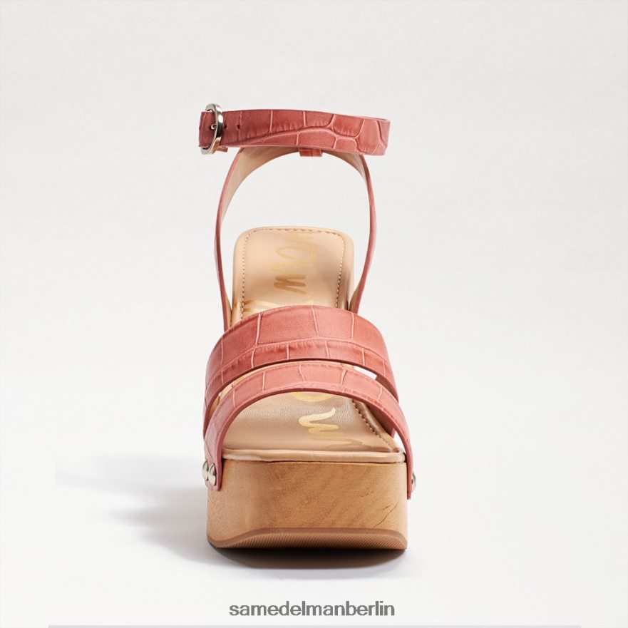Sam Edelman Rosalind Plateau-Sandale mit Absatz Frauen Terra Rose Kroko Schuhwerk 2P8JNV801 - Image 3