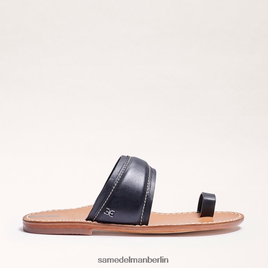 Sam Edelman Sandale „Margit“ mit Zehenring Frauen schwarzes Leder Schuhwerk 2P8JNV258 - Image 2