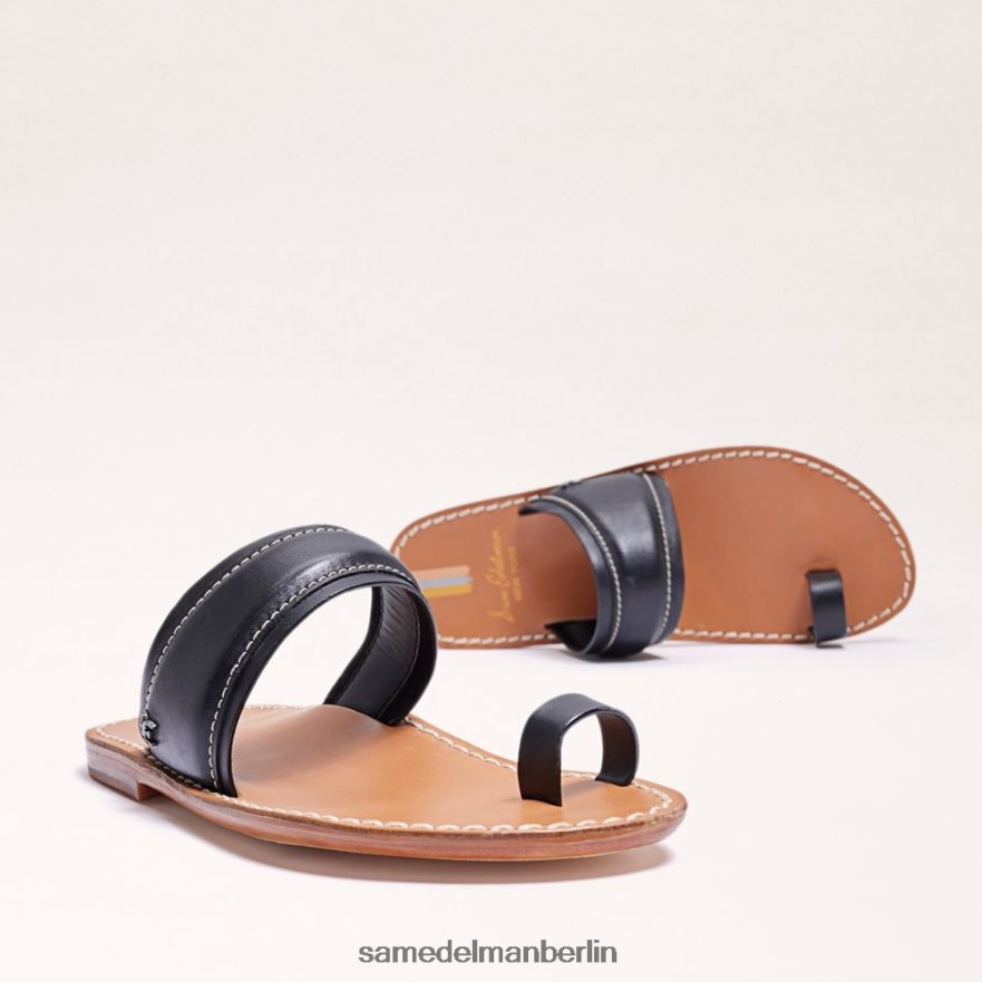 Sam Edelman Sandale „Margit“ mit Zehenring Frauen schwarzes Leder Schuhwerk 2P8JNV258 - Image 7