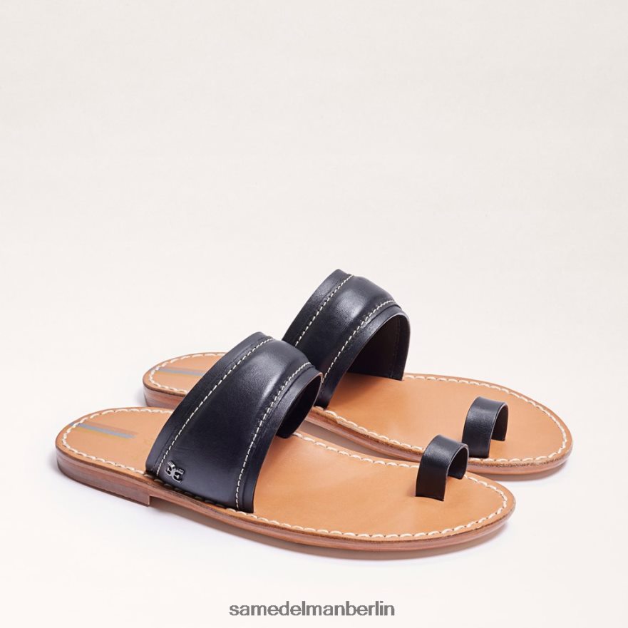 Sam Edelman Sandale „Margit“ mit Zehenring Frauen schwarzes Leder Schuhwerk 2P8JNV258 - Image 1
