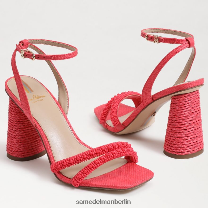 Sam Edelman Sandale mit Blockabsatz und Perlen von Kia Frauen baros rosa Schuhwerk 2P8JNV487 - Image 7