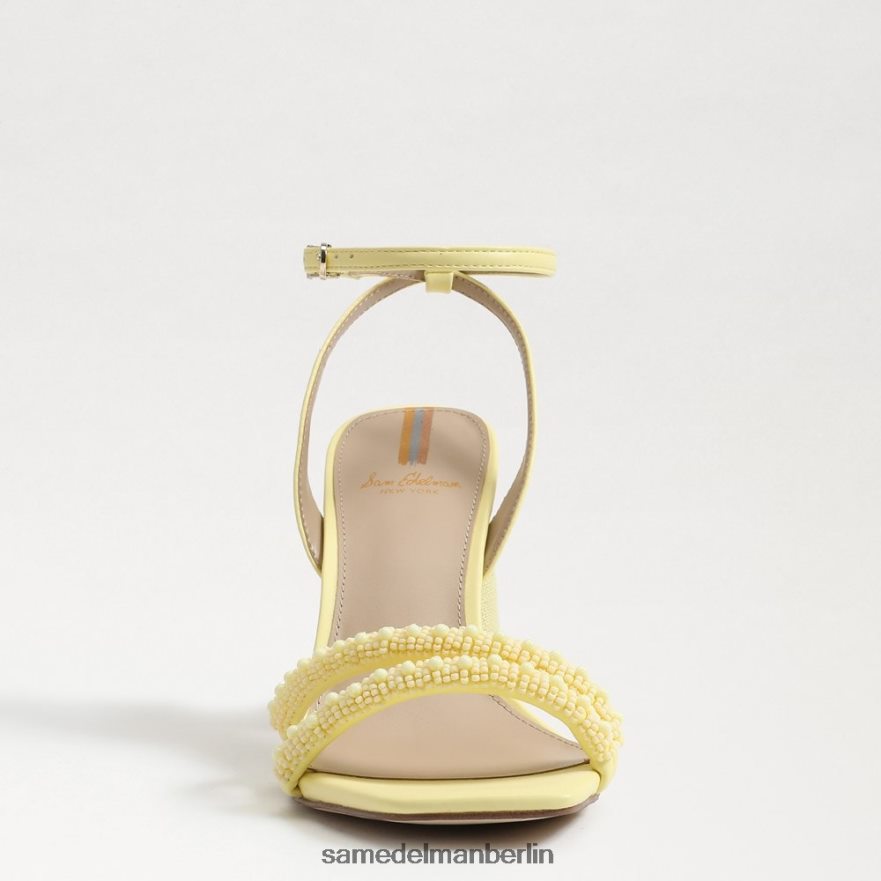 Sam Edelman Sandale mit Blockabsatz und Perlen von Kia Frauen buttergelb Schuhwerk 2P8JNV489 - Image 3