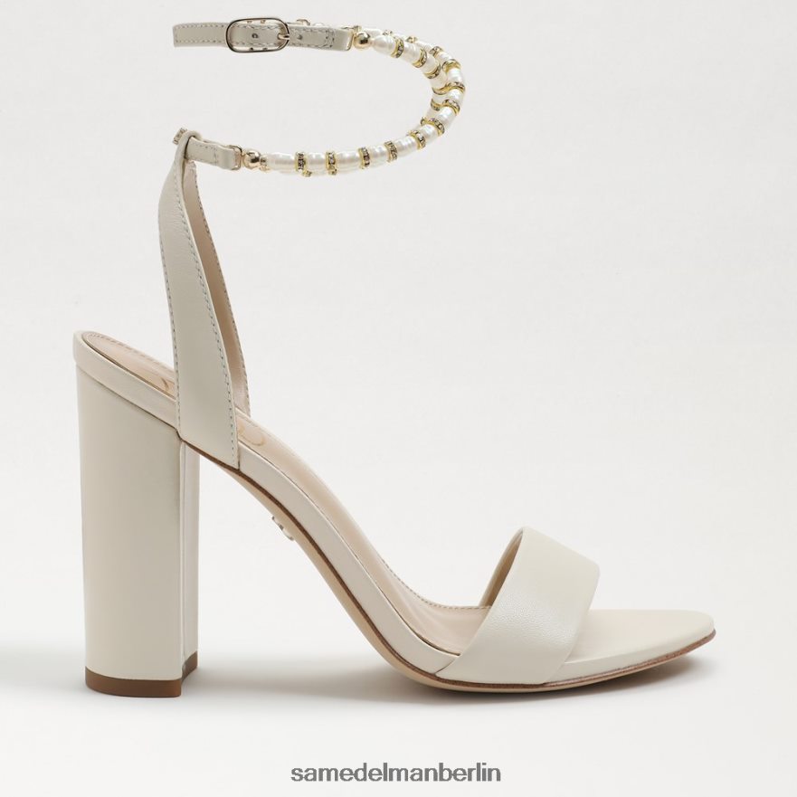 Sam Edelman Sandale mit Blockabsatz von Yanelli Frauen modernes elfenbeinfarbenes Leder Schuhwerk 2P8JNV857 - Image 2
