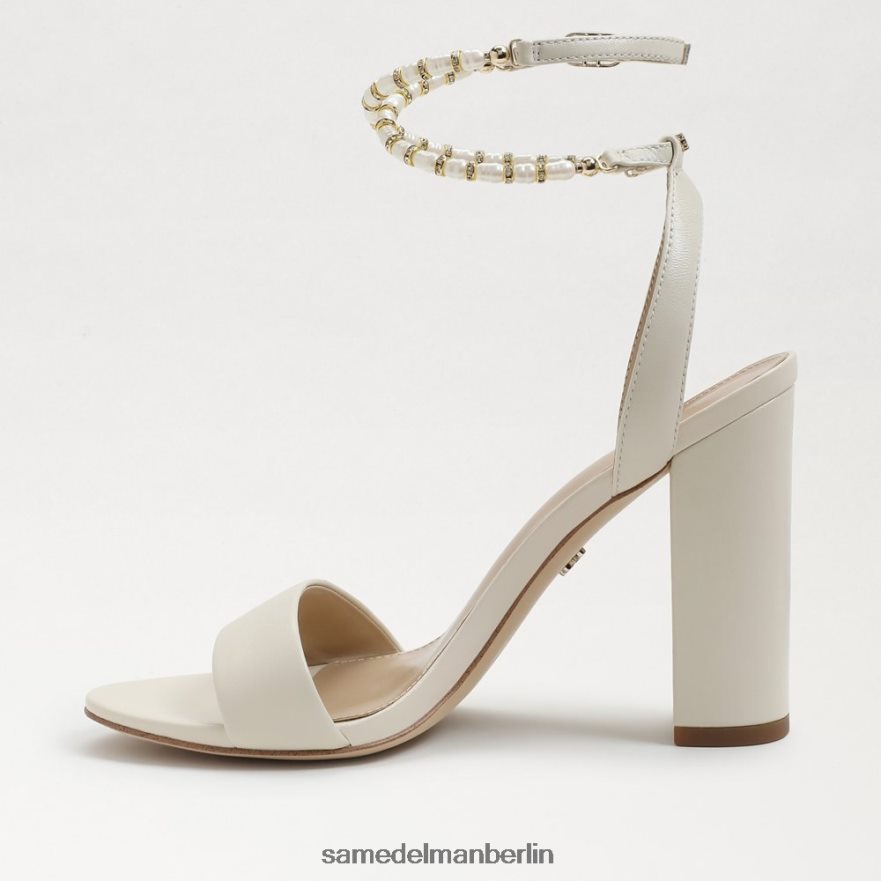 Sam Edelman Sandale mit Blockabsatz von Yanelli Frauen modernes elfenbeinfarbenes Leder Schuhwerk 2P8JNV857 - Image 4