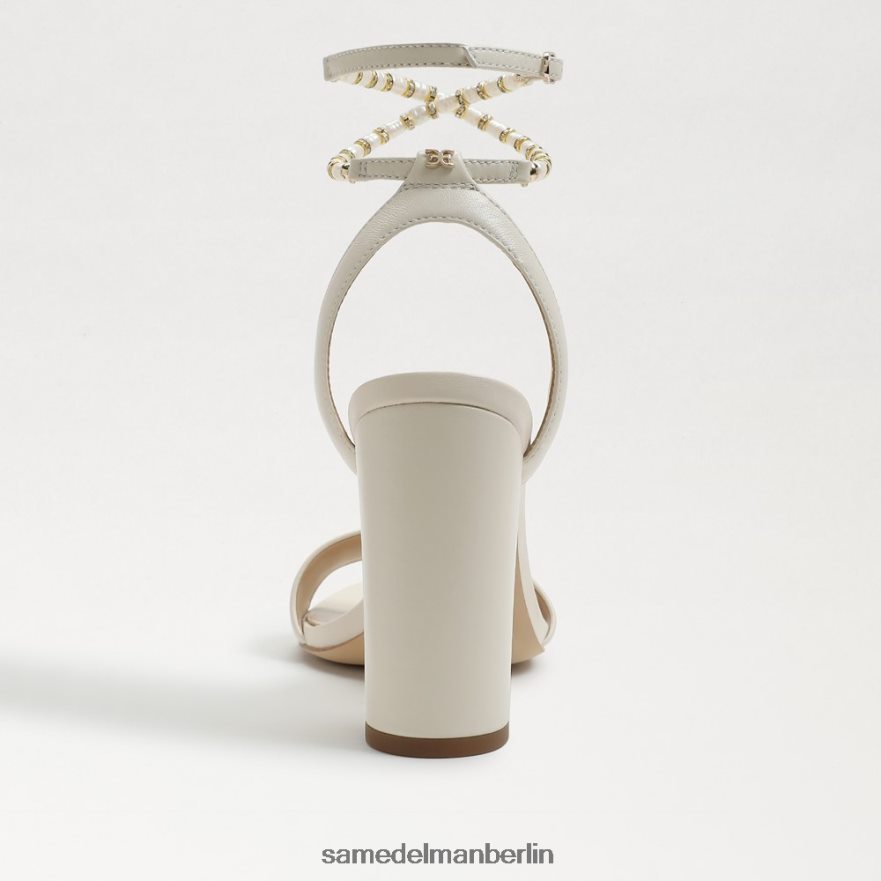 Sam Edelman Sandale mit Blockabsatz von Yanelli Frauen modernes elfenbeinfarbenes Leder Schuhwerk 2P8JNV857 - Image 5