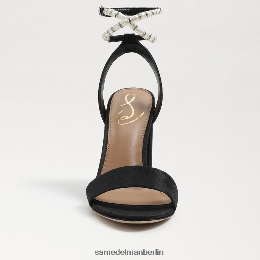 Sam Edelman Sandale mit Blockabsatz von Yanelli Frauen schwarze Seide Schuhwerk 2P8JNV855 - Image 3