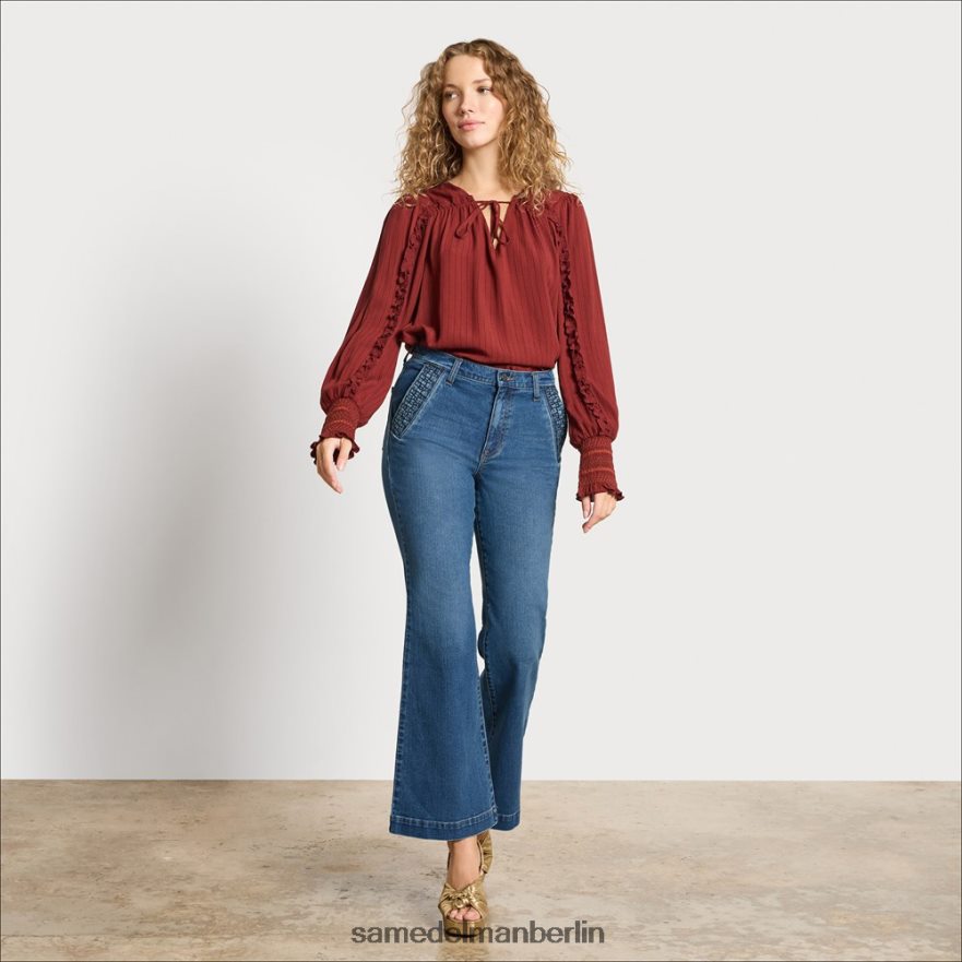 Sam Edelman Schlaghose mit hohem Bund Frauen Mond Tanz Bekleidung 2P8JNV1224 - Image 1
