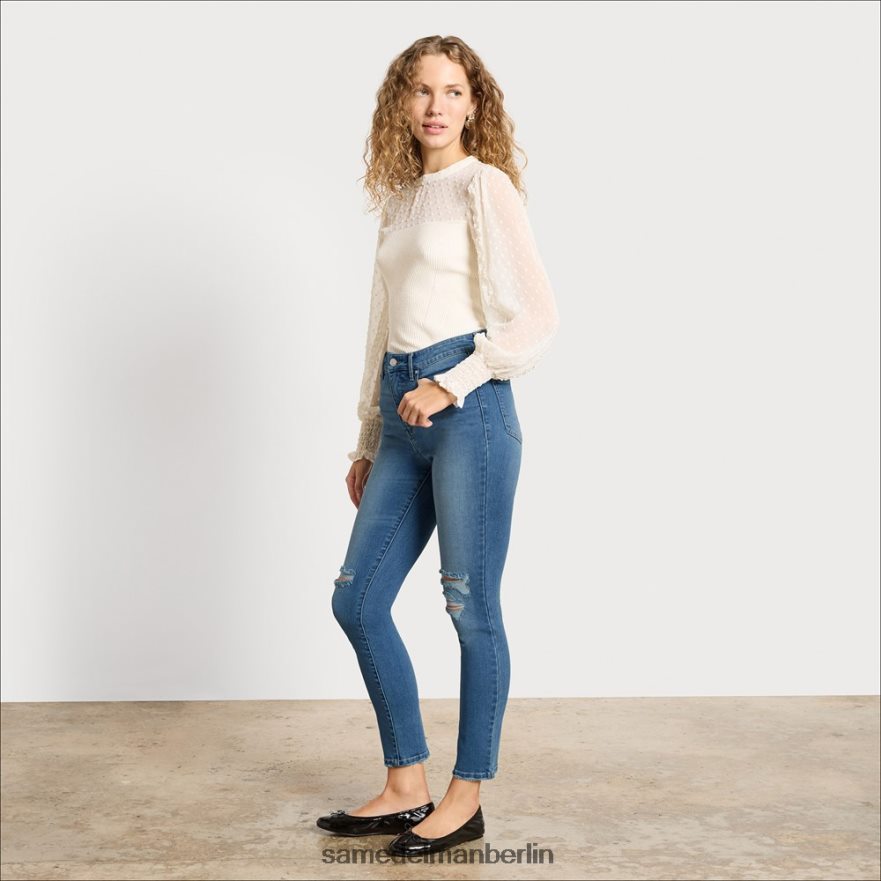 Sam Edelman Schmale, gerade Hose mit hohem Bund Frauen Ozeanantrieb Bekleidung 2P8JNV1229 - Image 2