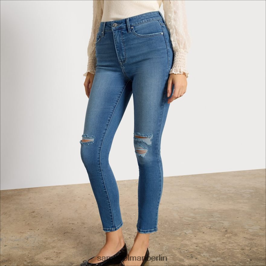 Sam Edelman Schmale, gerade Hose mit hohem Bund Frauen Ozeanantrieb Bekleidung 2P8JNV1229 - Image 3