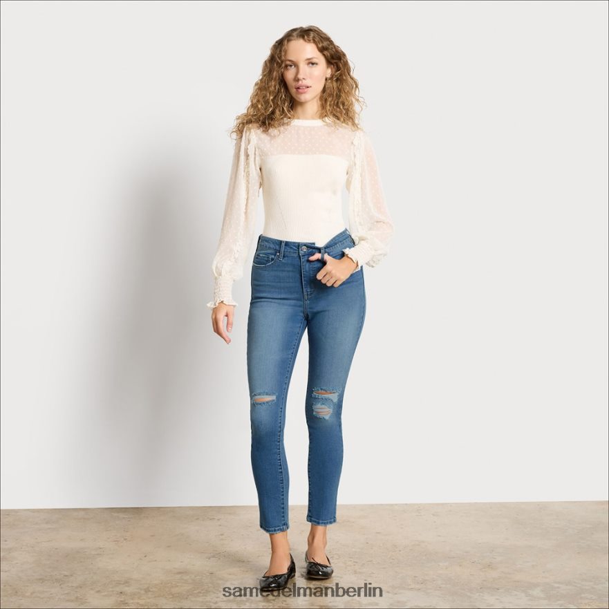 Sam Edelman Schmale, gerade Hose mit hohem Bund Frauen Ozeanantrieb Bekleidung 2P8JNV1229 - Image 1