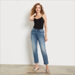 Sam Edelman Schmale, gerade Hose mit hohem Bund Frauen Schneeschlucht Bekleidung 2P8JNV1245