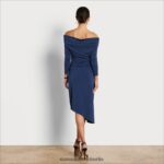 Sam Edelman schulterfreies Midikleid Frauen Marine Bekleidung 2P8JNV1148 - Image 4