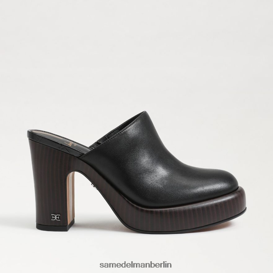 Sam Edelman Shiloh-Pantoletten mit Absatz Frauen schwarzes Leder Schuhwerk 2P8JNV714 - Image 2