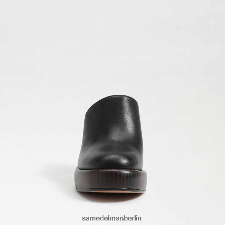Sam Edelman Shiloh-Pantoletten mit Absatz Frauen schwarzes Leder Schuhwerk 2P8JNV714 - Image 3