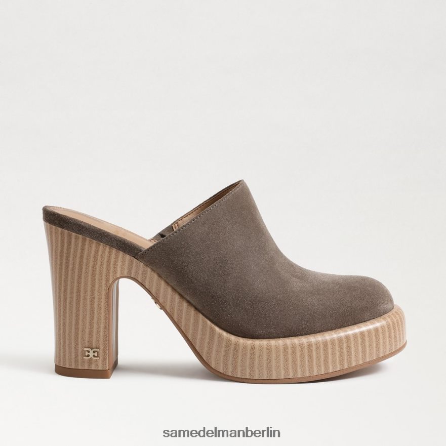 Sam Edelman Shiloh-Pantoletten mit Absatz Frauen Wüstenoliven-Wildleder Schuhwerk 2P8JNV716 - Image 2