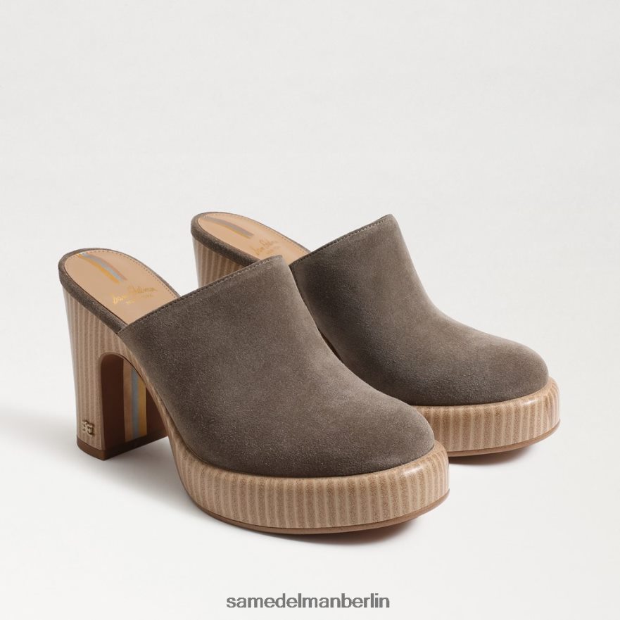Sam Edelman Shiloh-Pantoletten mit Absatz Frauen Wüstenoliven-Wildleder Schuhwerk 2P8JNV716 - Image 1