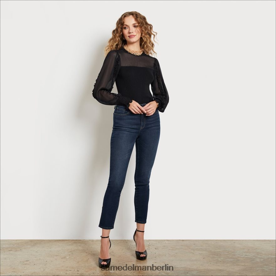 Sam Edelman Skinny-Hose mit hohem Bund Frauen makelloses Blau Bekleidung 2P8JNV1299 - Image 1