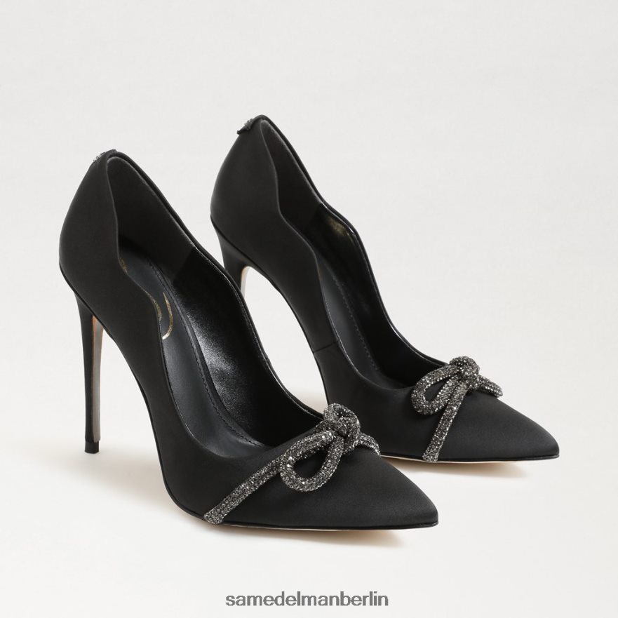 sam_edelman_spitzer_deela_absatz_frauen_schwarzer_satin_schuhwerk_2p8jnv956.jpg Sam Edelman Spitzer Deela-Absatz Frauen schwarzer Satin Schuhwerk 2P8JNV956 - Image 1