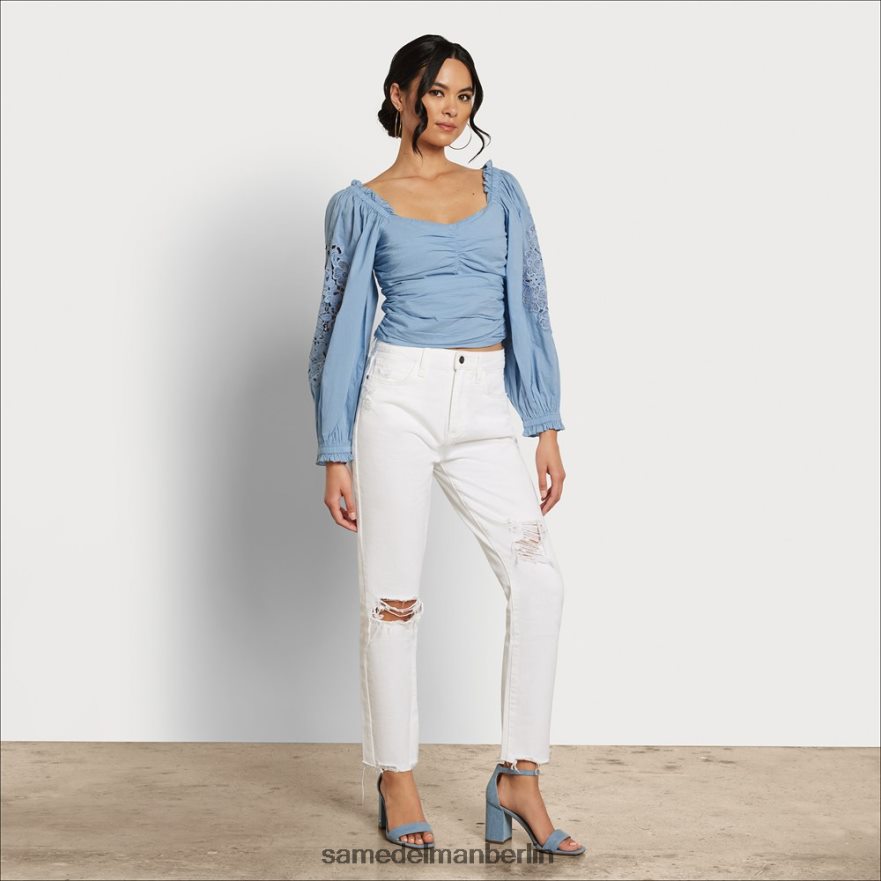 sam_edelman_stevie_ruch_langarmshirt_frauen_chambray_bekleidung_2p8jnv1177.jpg Sam Edelman Stevie Ruch Langarmshirt Frauen Chambray Bekleidung 2P8JNV1177 - Image 1