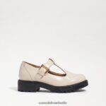 Sam Edelman Taelor-Loafer mit Stollensohle Kinder modernes elfenbeinfarbenes Boxleder Schuhwerk 2P8JNV928 - Image 2