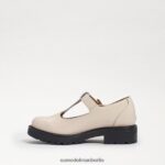 Sam Edelman Taelor-Loafer mit Stollensohle Kinder modernes elfenbeinfarbenes Boxleder Schuhwerk 2P8JNV928 - Image 4