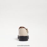 Sam Edelman Taelor-Loafer mit Stollensohle Kinder modernes elfenbeinfarbenes Boxleder Schuhwerk 2P8JNV928 - Image 5
