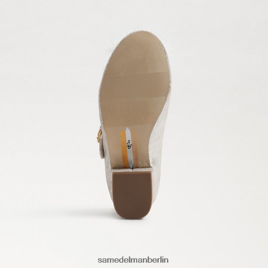 Sam Edelman Talia Mary Jane mit Blockabsatz Kinder weiches Silber Schuhwerk 2P8JNV1047 - Image 6