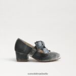 Sam Edelman Teddy-Blockabsatz Mary Jane Kinder rauchiges Blau Schuhwerk 2P8JNV933 - Image 2