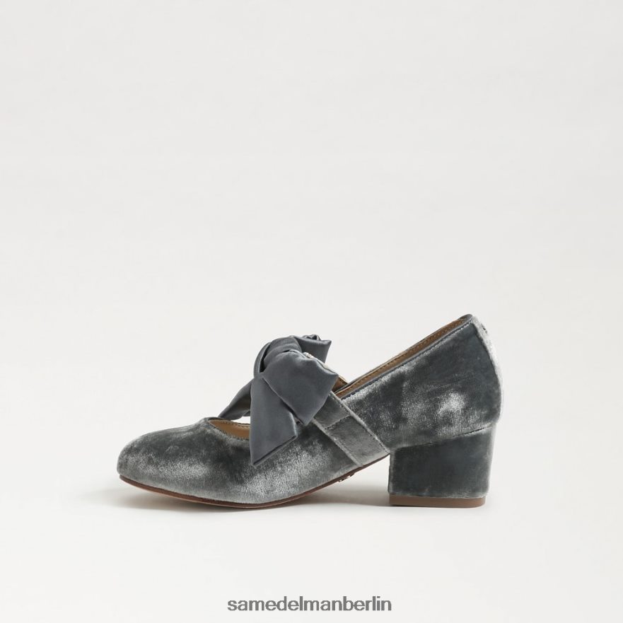 Sam Edelman Teddy-Blockabsatz Mary Jane Kinder rauchiges Blau Schuhwerk 2P8JNV933 - Image 4