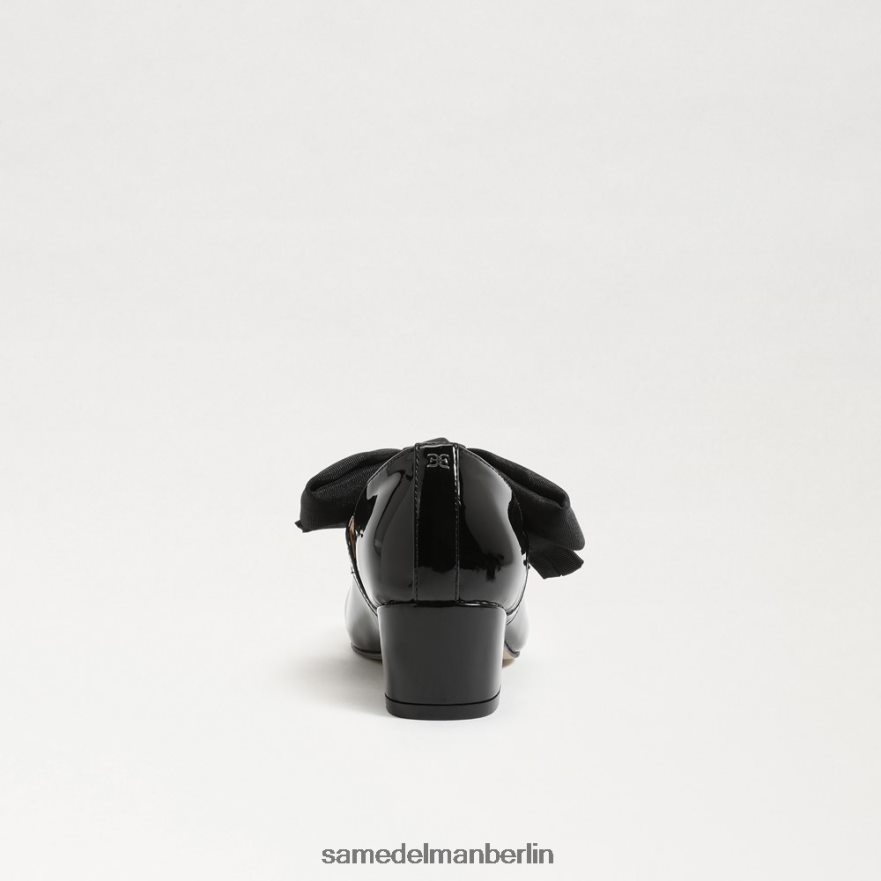 Sam Edelman Teddy-Blockabsatz Mary Jane Kinder schwarzes Lackleder Schuhwerk 2P8JNV935 - Image 5