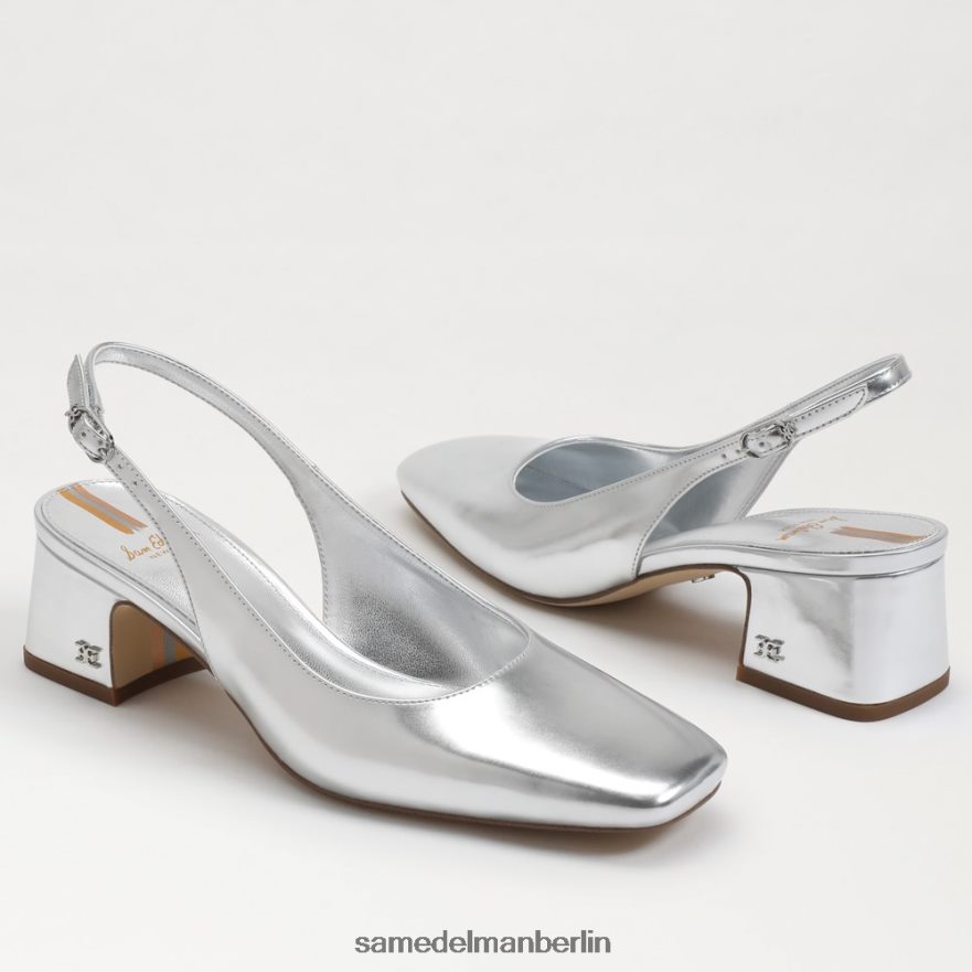 Sam Edelman Terra-Slingback-Kitten-Heel Frauen weiches Silber Schuhwerk 2P8JNV187 - Image 7