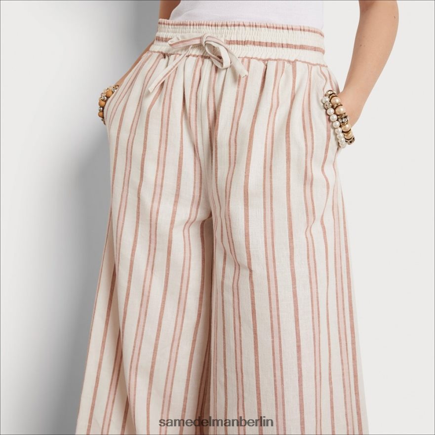 Sam Edelman Tragen Sie eine weiche Hose Frauen weißer Streifen Bekleidung 2P8JNV1071 - Image 2