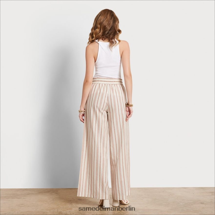 Sam Edelman Tragen Sie eine weiche Hose Frauen weißer Streifen Bekleidung 2P8JNV1071 - Image 4