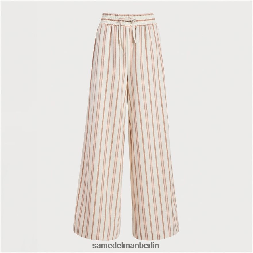 Sam Edelman Tragen Sie eine weiche Hose Frauen weißer Streifen Bekleidung 2P8JNV1071 - Image 5
