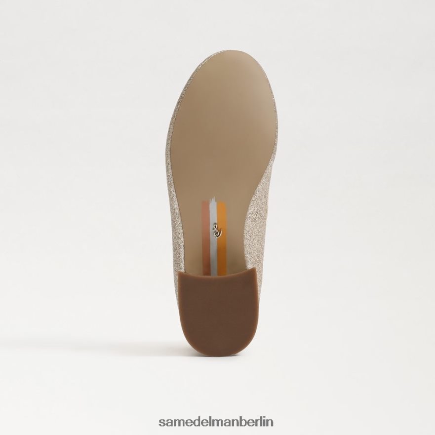 Sam Edelman Tyra Mary Jane mit Blockabsatz Kinder Gold Blatt Schuhwerk 2P8JNV980 - Image 6