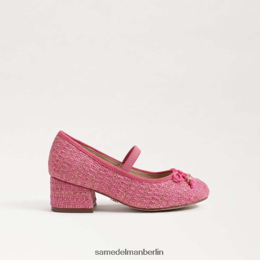 Sam Edelman Tyra Mary Jane mit Blockabsatz Kinder pinke Rose Schuhwerk 2P8JNV977 - Image 2