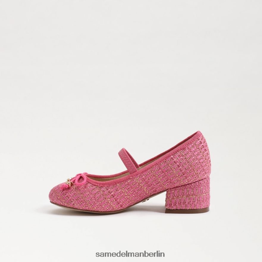 Sam Edelman Tyra Mary Jane mit Blockabsatz Kinder pinke Rose Schuhwerk 2P8JNV977 - Image 4
