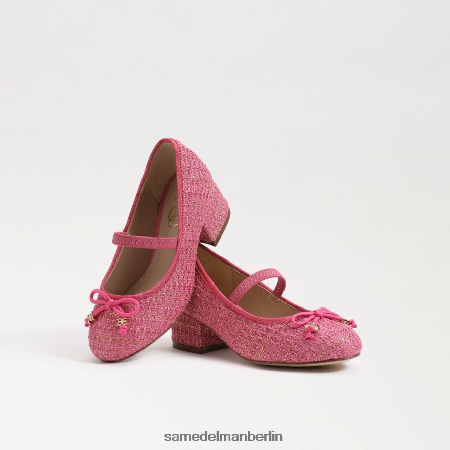 Sam Edelman Tyra Mary Jane mit Blockabsatz Kinder pinke Rose Schuhwerk 2P8JNV977 - Image 7