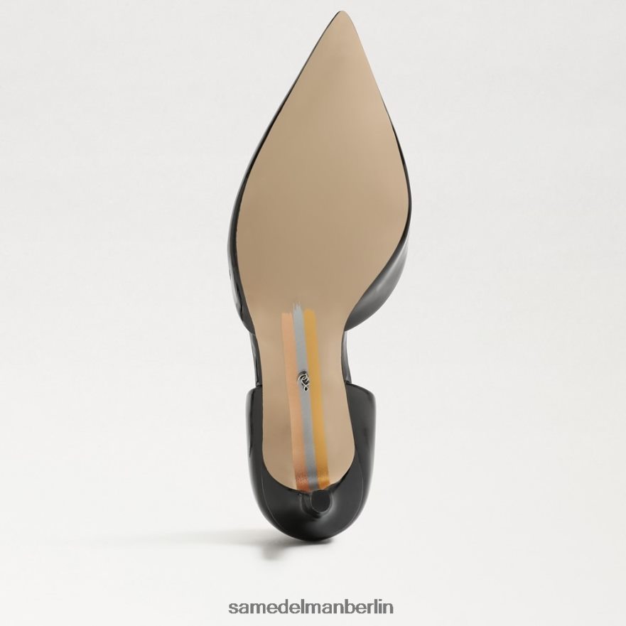 Sam Edelman Viv-Pumpe mit spitzer Zehenpartie Frauen schwarzes Lackleder Schuhwerk 2P8JNV363 - Image 6