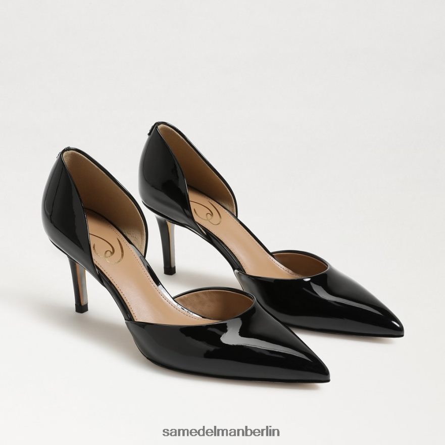 Sam Edelman Viv-Pumpe mit spitzer Zehenpartie Frauen schwarzes Lackleder Schuhwerk 2P8JNV363 - Image 1