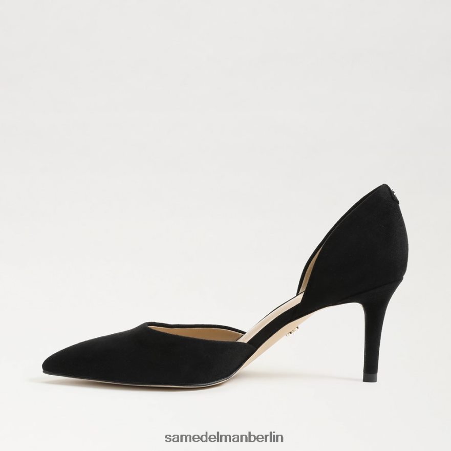 Sam Edelman Viv-Pumpe mit spitzer Zehenpartie Frauen schwarzes Wildleder Schuhwerk 2P8JNV367 - Image 4